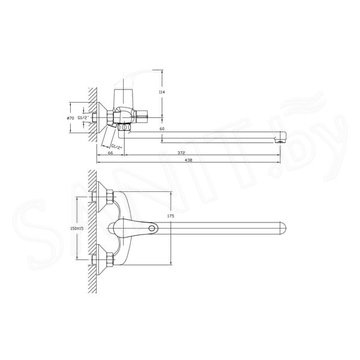 Смеситель для ванны Haiba HB2236