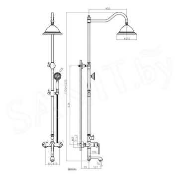 Душевая стойка Haiba HB24181