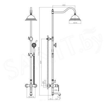 Душевая стойка Haiba HB24181-7