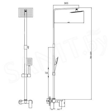 Душевая стойка Haiba HB24803-7