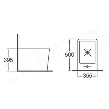 Напольное биде Timo Soli TK-302