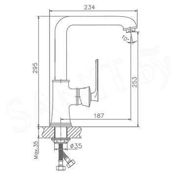 Смеситель для кухонной мойки Haiba HB70181