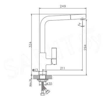 Смеситель для кухонной мойки Haiba HB70501-7