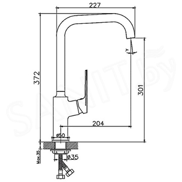 Смеситель для кухонной мойки Haiba HB70533-3