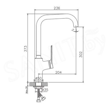 Смеситель для кухонной мойки Haiba HB70572