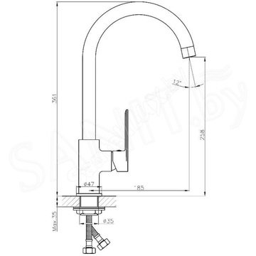 Смеситель для кухонной мойки Haiba HB70590-7