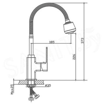 Смеситель для кухонной мойки Haiba HB73615