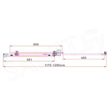 Душевая дверь Vincea Como VPS-1C прозрачная