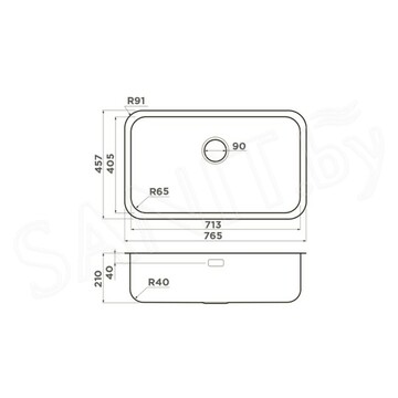 Кухонная мойка Omoikiri Omi 76-U/I-IN