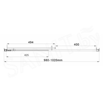 Душевая дверь Vincea Garda VDS-1G шиншилла