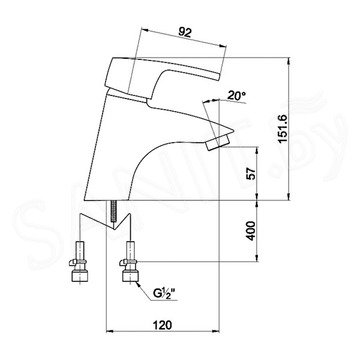 Смеситель для умывальника Timo Beverly 0051F Orb