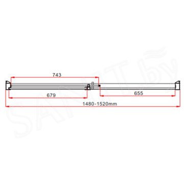 Душевая дверь Vincea Lugano VDS-1L150CL-1 / VDS-1L160CL-1