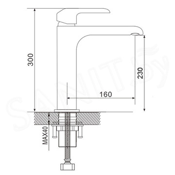 Смеситель для умывальника Rose R2111F