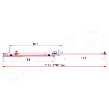 Душевой уголок Vincea Como VSR-1C9012CGB