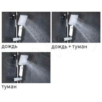 Душевая стойка Rose R3736 с термостатом