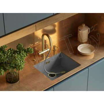 Смеситель для кухонной мойки Omoikiri Akita-S-LG с подключением к фильтру воды