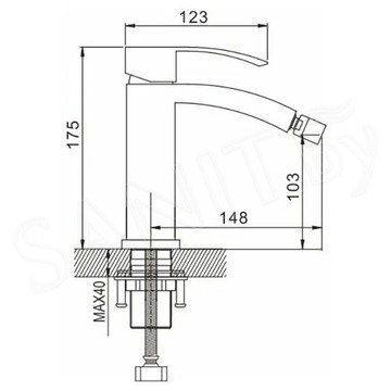 Смеситель для биде Rose R1507F