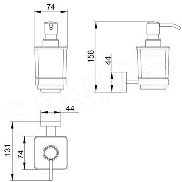 Дозатор для моющих средств Timo Selene 10039/00