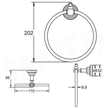 Держатель для полотенец Rose RG1106