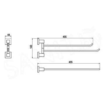 Держатель для полотенец Timo Selene 10059/00