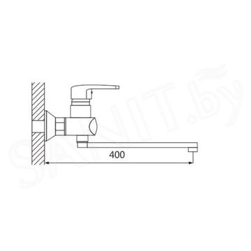 Смеситель для ванны Shevanik S5172