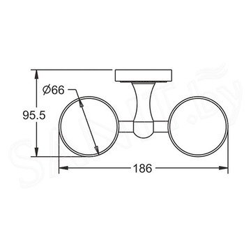 Стакан Rose RG1022Q двойной