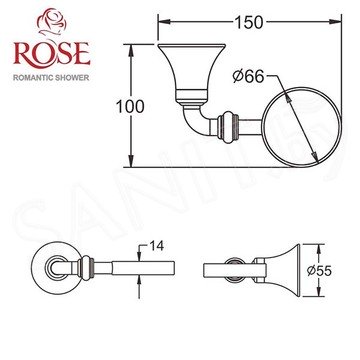 Стакан Rose RG1212