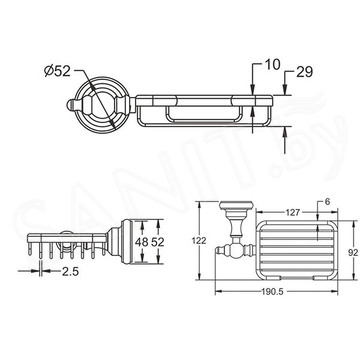 Мыльница Rose RG1104Q