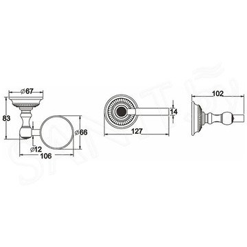 Мыльница Rose RG1403Q