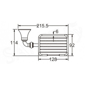 Мыльница Rose RG1204