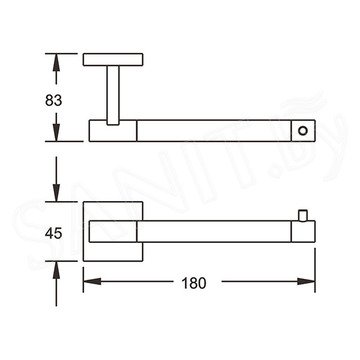 Держатель для туалетной бумаги Rose RG3005H