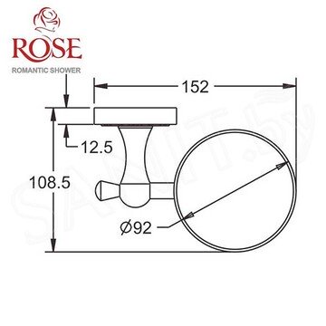 Ершик для унитаза Rose RG1000Q