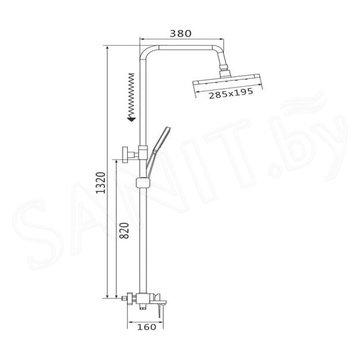 Душевая стойка Shevanik S8936