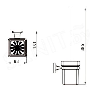 Ершик для унитаза Rose RG1500H
