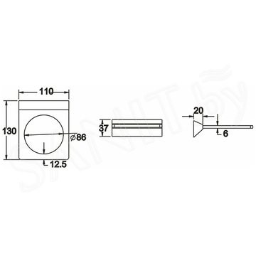 Ершик для унитаза Rose RG1600