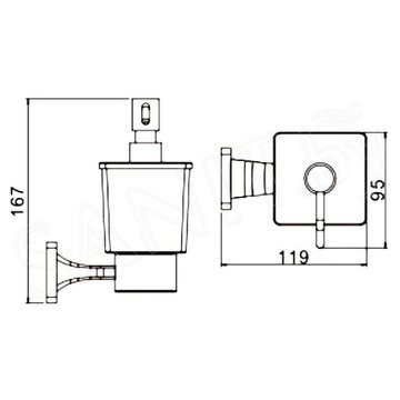 Дозатор для моющих средств Rose RG1544H