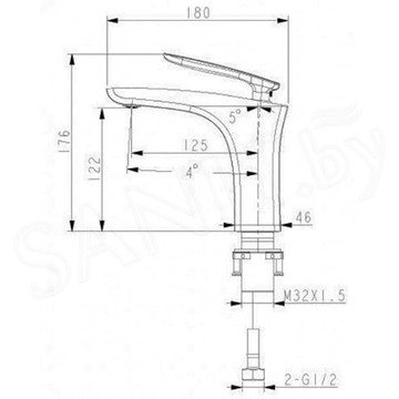 Смеситель для умывальника Lemark Bellario LM6806C