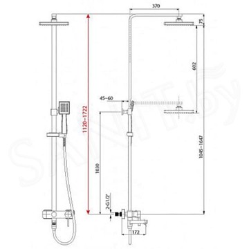 Душевая стойка Lemark Tropic LM7004C