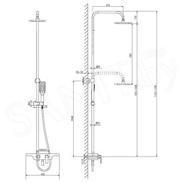 Душевая стойка Lemark Tropic LM7006C