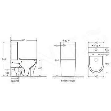 Напольный унитаз WeltWasser Angerbach 001 GL-WT