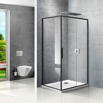 Душевой уголок Vincea Slim VSR-2SL9012CLB