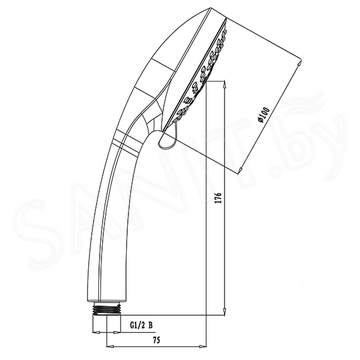 Душевая лейка Lemark LM0125C