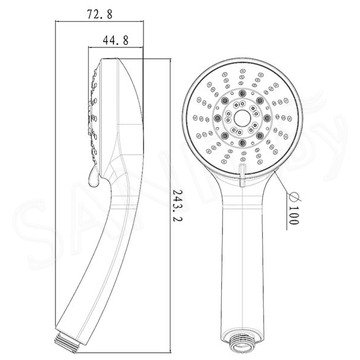 Душевая лейка Lemark LM0135C