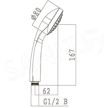 Душевая лейка Lemark LM0211C