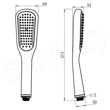 Душевая лейка Lemark LM0411C