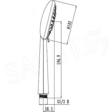 Душевая лейка Lemark LM0616C