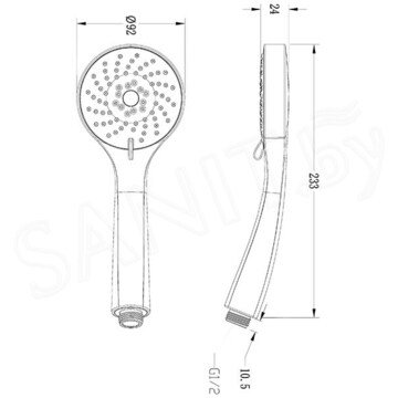 Душевая лейка Lemark LM0813C