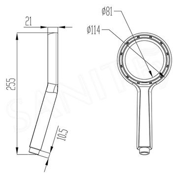 Душевая лейка Lemark LM0820C