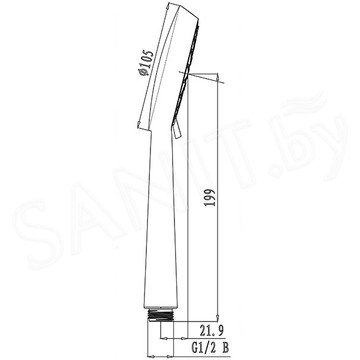 Душевая лейка Lemark LM0913C