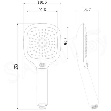 Душевая лейка Lemark LM1013Black